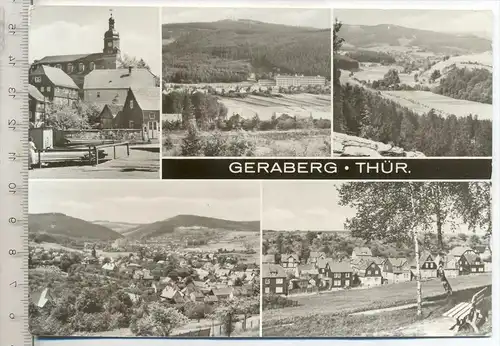 Geraberg – Thür., um 1980 Verlag: Bild un d Heimat, Postkarte mit Frankatur, mit Stempel, Geraberg, 30.07.84, Erhaltung: