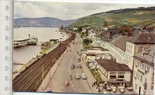 Rüdesheim am Rhein – Rheinstraße , um 1960 Verlag: Kunstverlag Edm. V. König, Postkarte, Erhaltung: I –II Karte