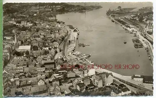 Flensburg mit Hafen um 1960/1970 Verlag: Schöning&Co. Lübeck  POSTKARTE ,  mit Frankatur, mit Stempel, FLENSBURG 21.1.63