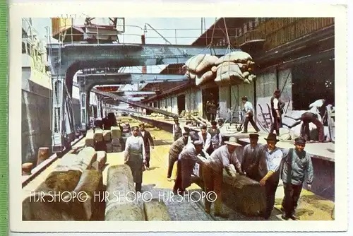 Es tut sich was im Hamburger Hafen um 1905,  Verlag: aus der Sammlung Lachmund, Hamburg. POSTKARTE , mit Frankatur