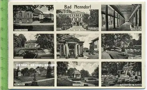 „Bad Nenndorf, Mehrbildkarte“ um 1930/1940, ungebrauchte Karte