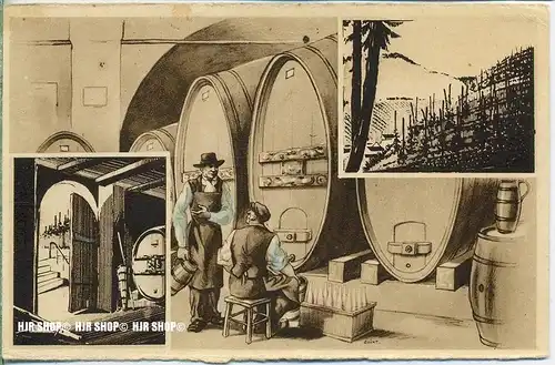 „Weinhandel“  um 1900/1910  ANSICHTSKARTE,  ohne Frankatur, ohne Stempel