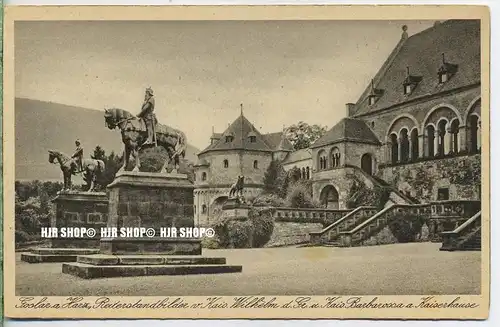 „Goslar, Reiterstandbilder“  um 1920/1930 Ansichtskarte,  ungebrauchte Karte