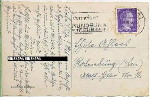 um 1940/1950  Antsichtskarte,  „Dresden Hygiene-Museum, “  mit Frankatur, Stempel,