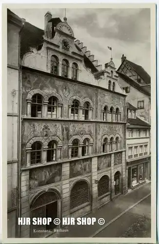 um 1920/1930 Ansichtskarte,  „Konstanz Rathaus“  ungebrauchte Karte
