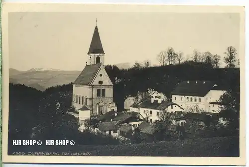 um 1920/1930 Ansichtskarte,  „Durrnberg“ mit Frankatur