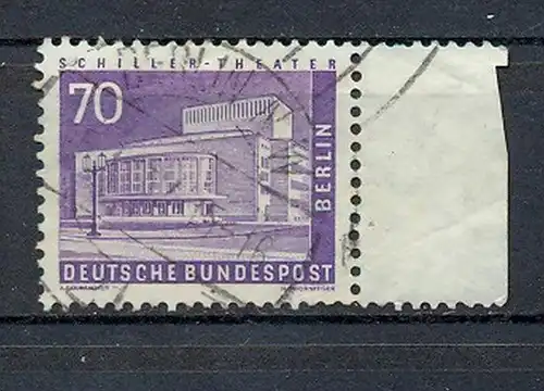 1956 Berliner Stadtbilder II, Minr. 152 gest. mit rechtem Seitenrand