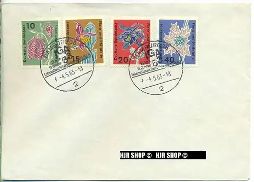 1963,Satz 4 W, IGA, Minr.392,393,394,395 gest.