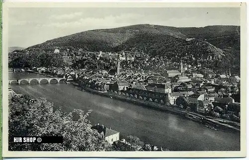 um 1920/1930 Ansichtskarte " Schloss mit Altstadt ", ungebrauchte Karte