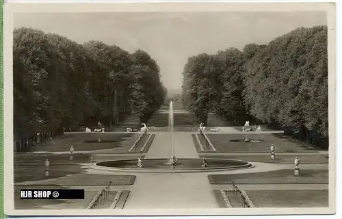 um 1920/1930 Ansichtskarte " Schloßgarten ", ungebrauchte Karte