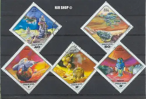 1978, Febr. Weltraumforschung, MiNr. 3265-69, Gest. Zustand: gut