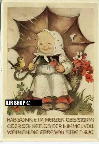 um 1950/1960,  Ansichtskarte Kinder,  gelaufene Karte