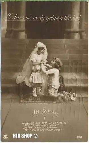Postkarte:  O dass sie ewig grünen bliebe! 3584