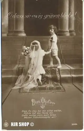 Postkarte:  O dass sie ewig grünen bliebe! 3584