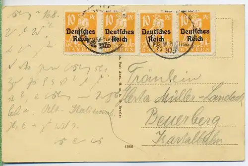 Postkarte: Wasserburg a. Inn, Marienplatz m. Rathaus