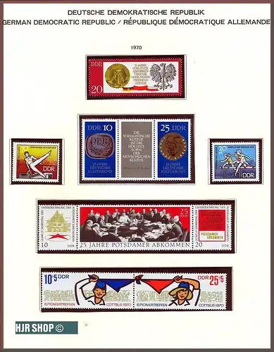 DDR, 1970** 7 Marken