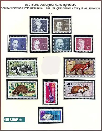 DDR, 1970** 12 Marken