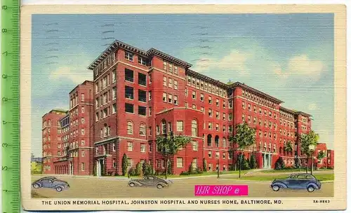 The Union Memorial Hospital, Johnston Hospital And Nurses Home, Baltimore,MD. gel. 1.08.1939 / Baltimore,MD. kl. Format