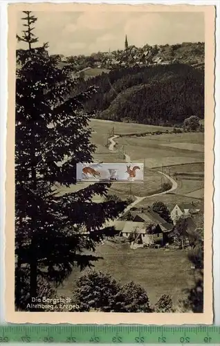 Die Bergstadt Altenberg -1941,  -Verlag: Hermann Schütze, Altenberg,  Postkarte  mit Frankatur, mit Stempel ALTENBERG