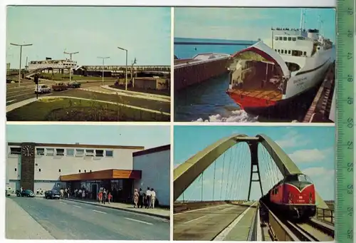 Vogelfluglinie Deutschland  Dänemark 1970, Verlag: Julius Simonsen, Oldenburg, Postkarte, Erhaltung: I-II, unbenutzt,
