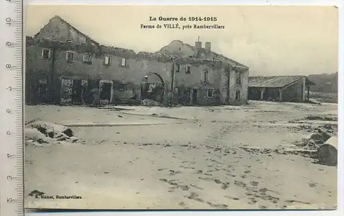 LA GUERRE, de 1914-1915, Verlag: R. Mamet, Postkarte, beschrieben, Erhaltung: I -II, unbenutzt,