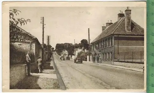 ILA QUEUE-les-YVELINES, Route nationale-La Gendarmerie, Verlag: M. Aube, Postkarte ohne Frankatur  ohne  Stempel,