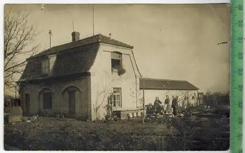 Unbekannter Ort, Haus, Verlag:-----,  Postkarte mit Frankatur und Stempel,  NÜRNBERG  22.1.24, mit BEFÖRDERUNGSSPUREN,