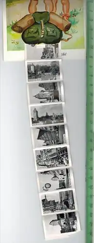 Gruß aus Dinkelsbühl um 1960/1970 Verlag: Schöning & Co., Lübeck, Ruck 4 POSTKARTE Karte mit Leporello Erhaltung: I-II,