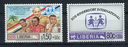 2 x Marken **, SOS Liberia, SOS-Kinderdorf Erhaltung: I-II