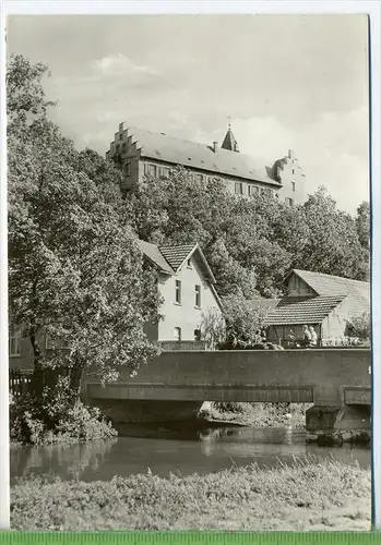 Kranichfeld, Blick zur Niederburg um 1960/1970 Verlag:, Bild und Heimat, POSTKARTE Mit Frankatur, mit Stempel,  Erhaltun