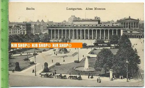 „Berlin, Lustgarten, Altes Museum“  um 1920/1930    Ansichtskarte,  mit Frankatur, mit Stempel, Berlin-Charlottenburg 26