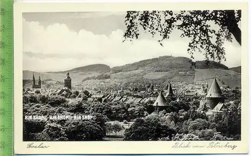„Goslar, Blick vom Petersberg“ um 1930/1940, ungebrauchte Karte