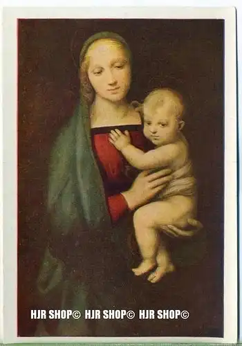 „ Madonna del Granduca, Rafael“   um 1920/1930,  Ansichtskarte, Florenz, Palazzo Pitti
