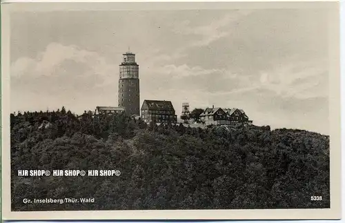 „Gr. Inselsberg/ Thür. Wald“   um 1950/1960,  Ansichtskarte, ungebrauchte Karte