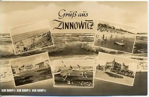 „Zinnowitz auf Usedom“   um 1950/1960,  Ansichtskarte, ungebrauchte Karte