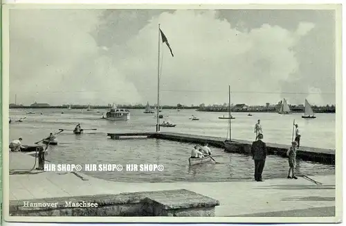 „Hannover, Maschsee“  um 1930/1940 Ansichtskarte,  ungebrauchte Karte