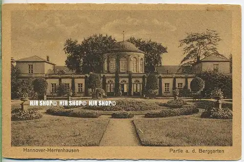„Hannover-Herrenhausen, Partie a.d. Berggarten “  um 1920/1930 Ansichtskarte,  ungebrauchte Karte