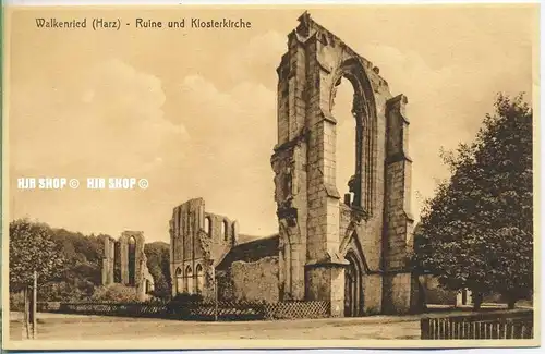 um 1920/1930 Ansichtskarte,  „Kloster Walkenried“  ungebrauchte Karte