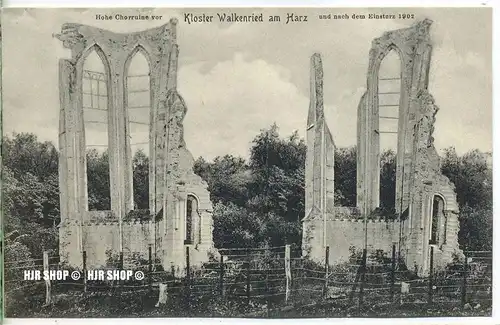 um 1920/1930 Ansichtskarte,  „Kloster Walkenried“  ungebrauchte Karte