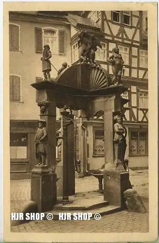 um 1920/1930 Ansichtskarte  „Engelsbrunnen, 1574“ , ungebrauchte Karte