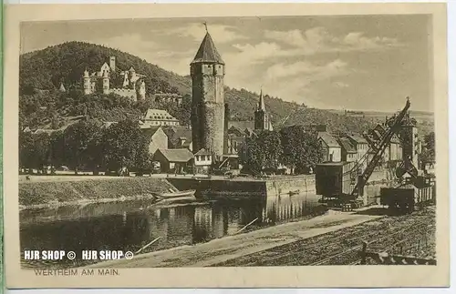 um 1920/1930 Ansichtskarte  „Wertheim“ , ungebrauchte Karte