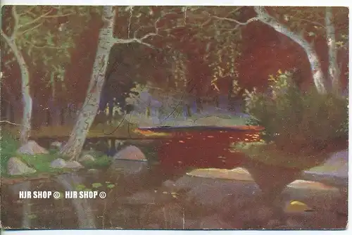 um 1910/1920 Ansichtskarte, FELDPOST „ Landschaft“ mit Stempel