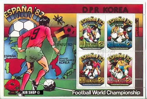 Block 1981, Football World Championship, gest. ,  Zustand: sehr gut