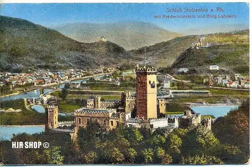 Postkarte, Schloß Stolzenfels