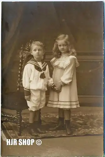 Postkarte, Kinder in Matrosentracht