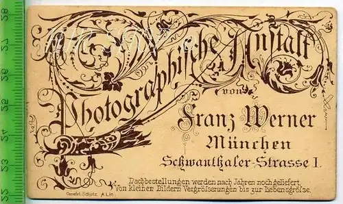 Franz Werner, München vor 1900 kl. Format, s/w., I-II,