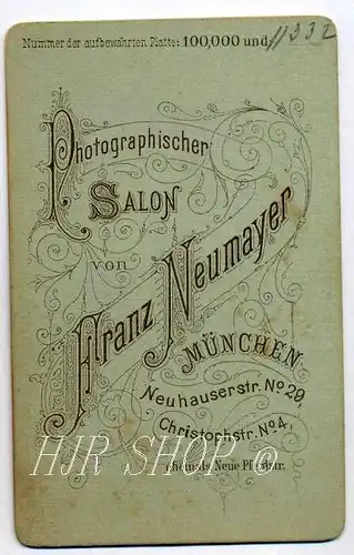 Franz Neumeyer, München vor 1900 kl. Format, s/w., I-II,