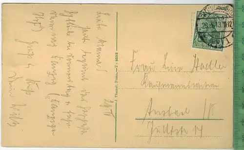 Königsberg, 1913Verlag: -------- Postkarte, mit Frankatur, Stempel ,KÖNIGSBERG 28.4.13   Maße: 14  x 9 cm