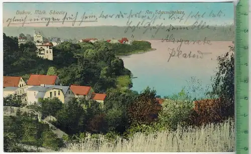 Buckow, Märk. Schweiz, 1912, Verlag: -----,  Postkarte, mit Frankatur, Stempel BUCKOW  29.7.12,  Maße: 14  x 9 cm