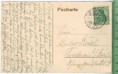 Buckow, Märk. Schweiz, 1912, Verlag: -----,  Postkarte, mit Frankatur, Stempel BUCKOW  29.7.12,  Maße: 14  x 9 cm